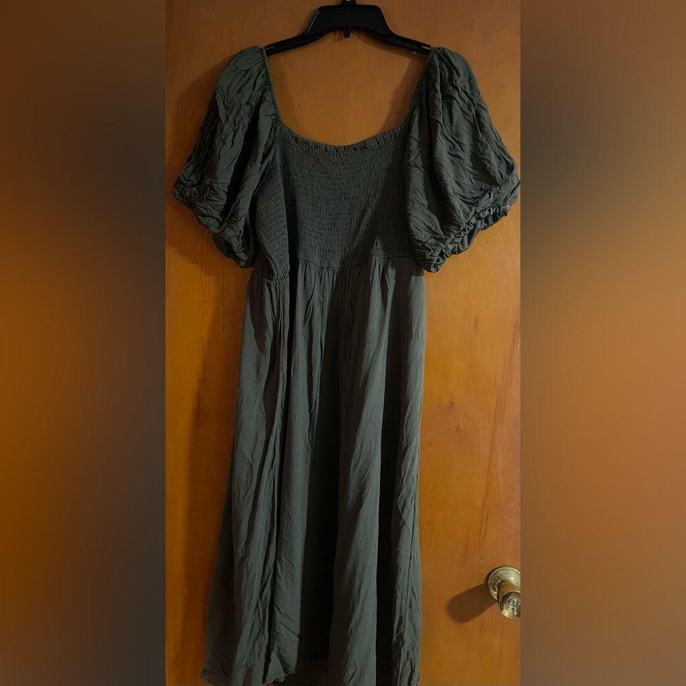 Maurices Olive Long Sleeve Dress - Picture 2 of 3